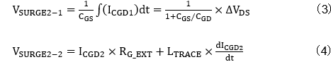SiC MOSFET低邊開(kāi)關(guān)導(dǎo)通時(shí)的Gate-Source間電壓的動(dòng)作計(jì)算2