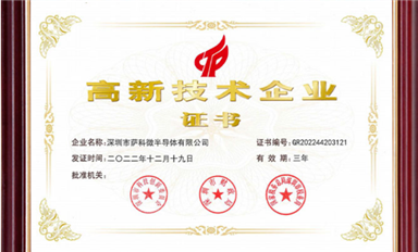 喜訊！薩科微Slkor半導(dǎo)體獲得國家“高新技術(shù)企業(yè)”資質(zhì)！